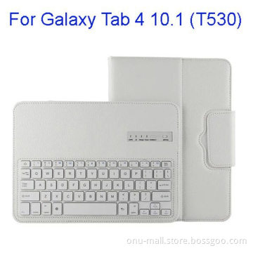 Protective PU Leather Detachable Bluetooth Keyboard Case for Samsung Galaxy Tab 4 10.1 T530
